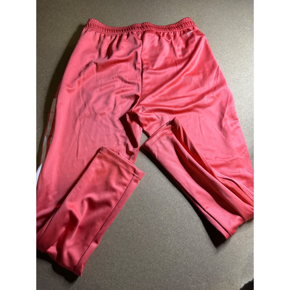 Adidas Women Coral Pink Tiro Track Pants Aeroready 3-Stripe Ankle Zip Size M $89 - Picture 4 of 9